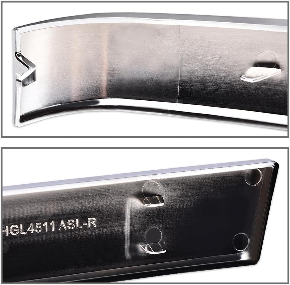 PIT66 Grille Trim Set Fit Chevy Silverado 1500 Classic HD 2500 3500 03-07 | 2PCS Chrome Front Grille Trim Molding Inserts, Driver & Passenger Side, Fit Silverado 1500 Classic HD 2500 3500 2003-2007