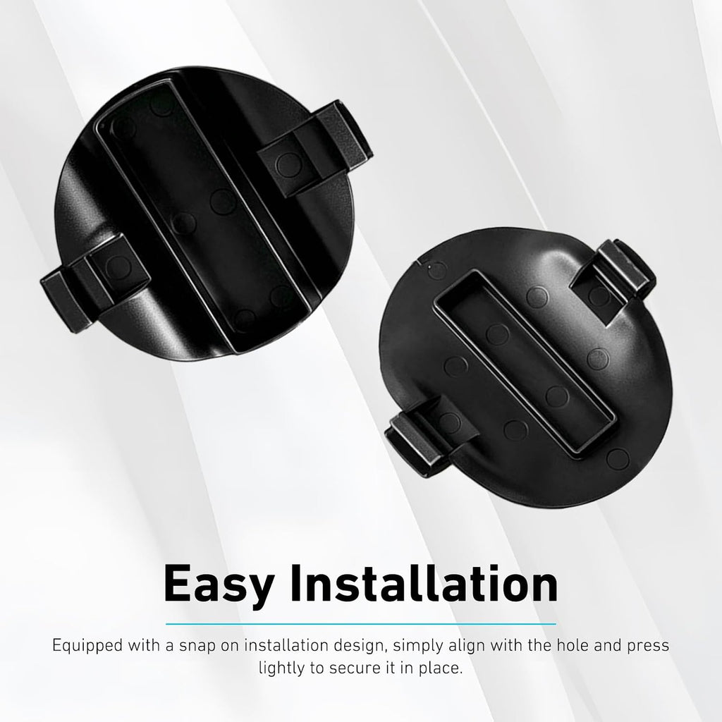 5PCS Platform Hitch 5th Wheel Mount Covers, Hitch Hole Bed Puck Cover, OEM #84756187 84756188, Compatible with 2020-2025 GMC Sierra 3500HD 2500HD Chevy Silverado 3500HD 2500HD (Black)