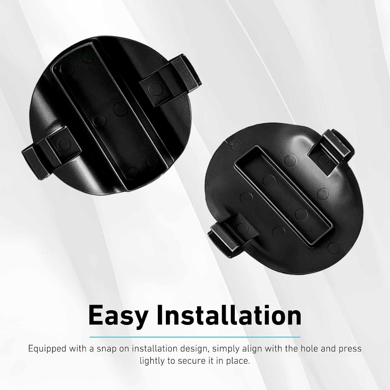 5PCS Platform Hitch 5th Wheel Mount Covers, Hitch Hole Bed Puck Cover, OEM #84756187 84756188, Compatible with 2020-2025 GMC Sierra 3500HD 2500HD Chevy Silverado 3500HD 2500HD (Black)