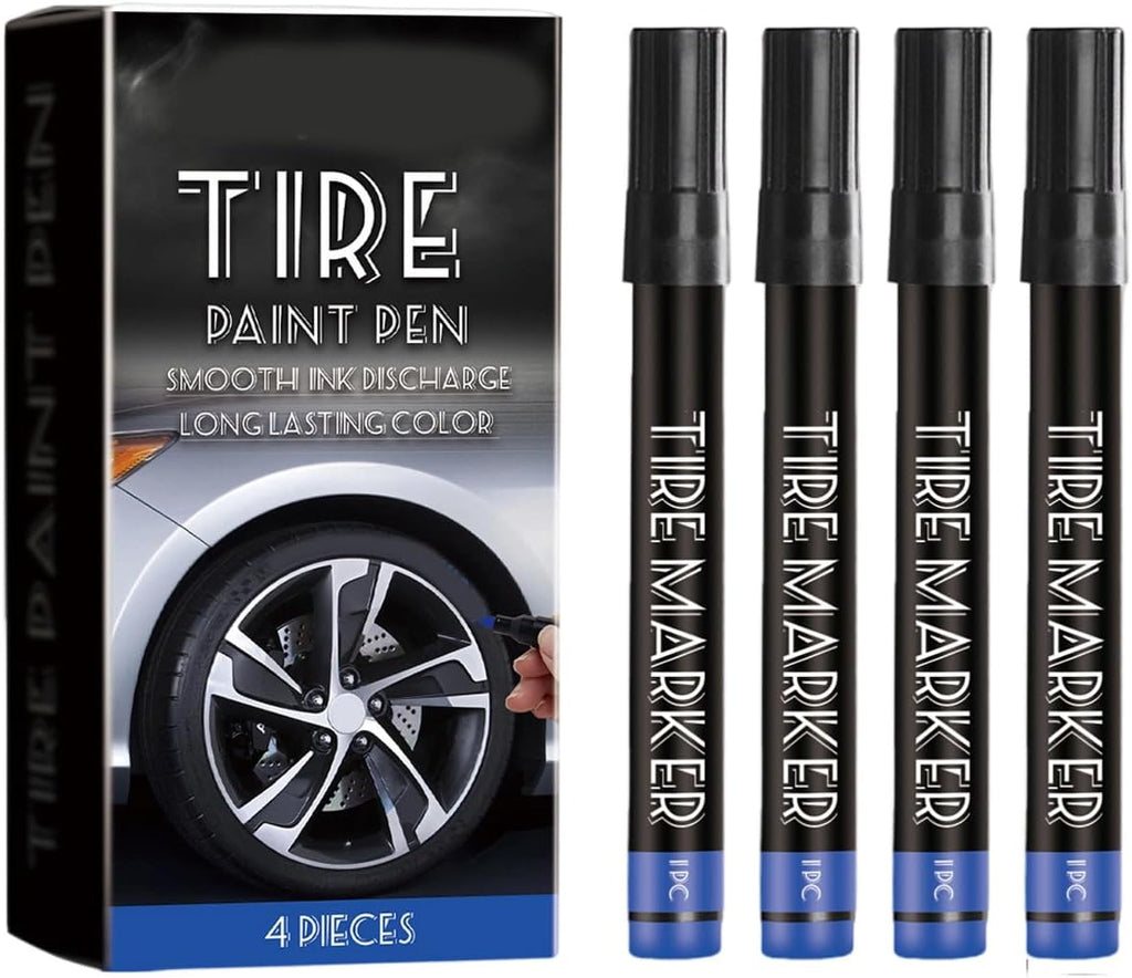 Abrasion Resistant Tire Paint Labeling Markers Tool Fade Proof Long Lasting High Coverage Markers for Bike Maintenance Ergonomic Tire Marker Design
