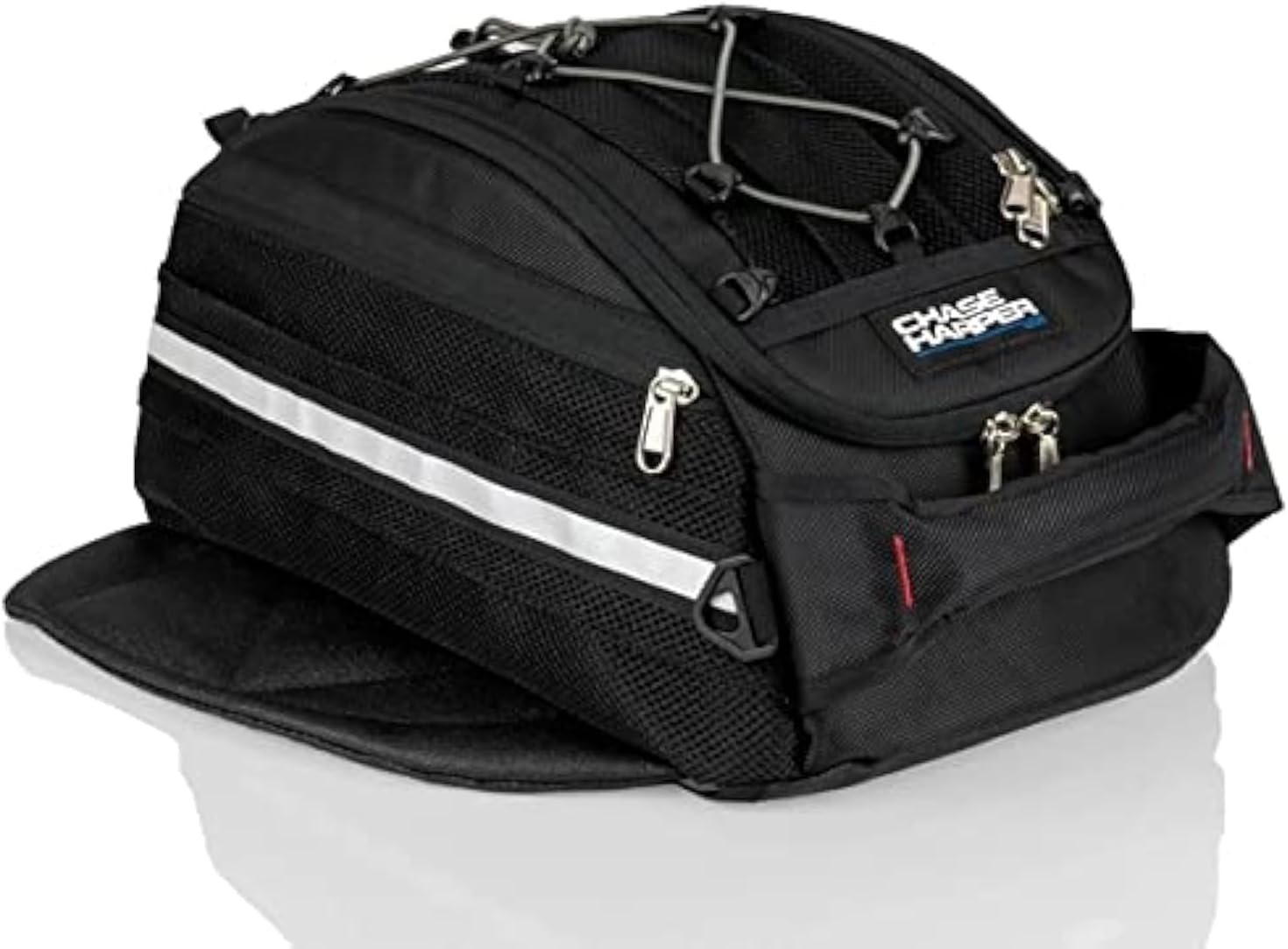 Chase Harper USA 540 Magnetic Tank Bag - Water-Resistant, Tear-Resistant, Industrial Grade Ballistic Nylon with Anti-Scratch Rubberized Bottom, Neodymium Magnets within Magnetic Wings – Black