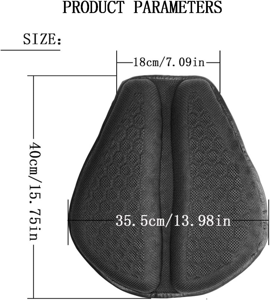 Motorcycle Seat Cushion for Can-Am Spyder RT 2010–2026,3D-Honeycomb Structure Shake Rider Cushion TPE Shock Absorption and Breathable for Long Rides