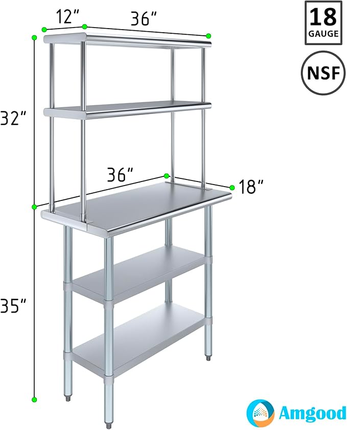 Amgood Stainless Steel Work Table - Image 3