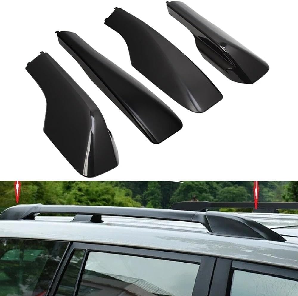 Rooftop Cargo Carrier for Toyota for RAV4 for RAV4 for XA20 2001-2005 ABS Roof Rack Bar Luggage Rack Rail End Replacement Cover Shell Case 4Pcs Roof Racks Boxes