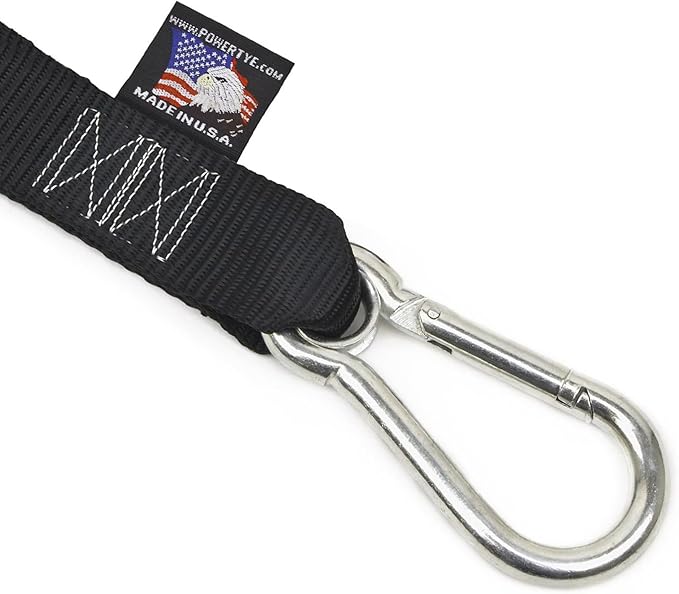 PowerTye 1.5in x 6.5ft Heavy Duty Ratchet Tie-Down Straps