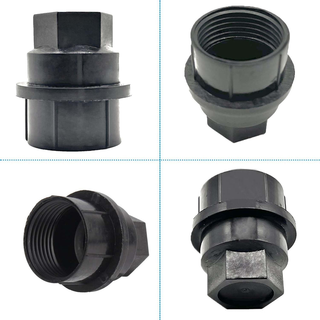 24 PCS Wheel Lug Nut Covers Compatible with Chevrolet GMC 1500 2500 Full Size Truck Thread M27-2.0, Lug Nut Cap Covers Replace 15646250, Black