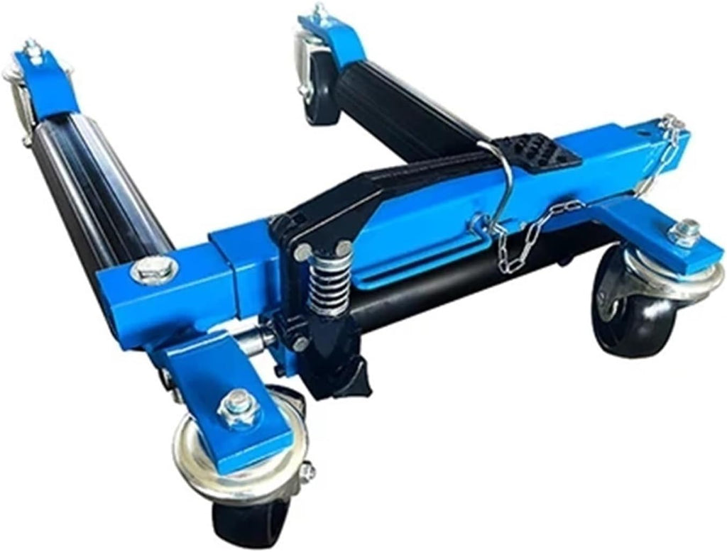 Cart Moving Cars Portable Tire Lift Car Move Positioning Hydraulic Trailer Vehicle Mobile Device Hydraulic Car Mover Jack Dolly Trailer Mover,Blue,Blue