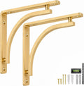 classic brass powder coated heavy duty shelf brackets, main product view