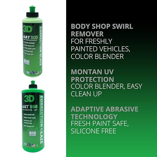 3D AAT 505 Correction Glaze - 32oz - Body Shop Swirl Remover - Image 2