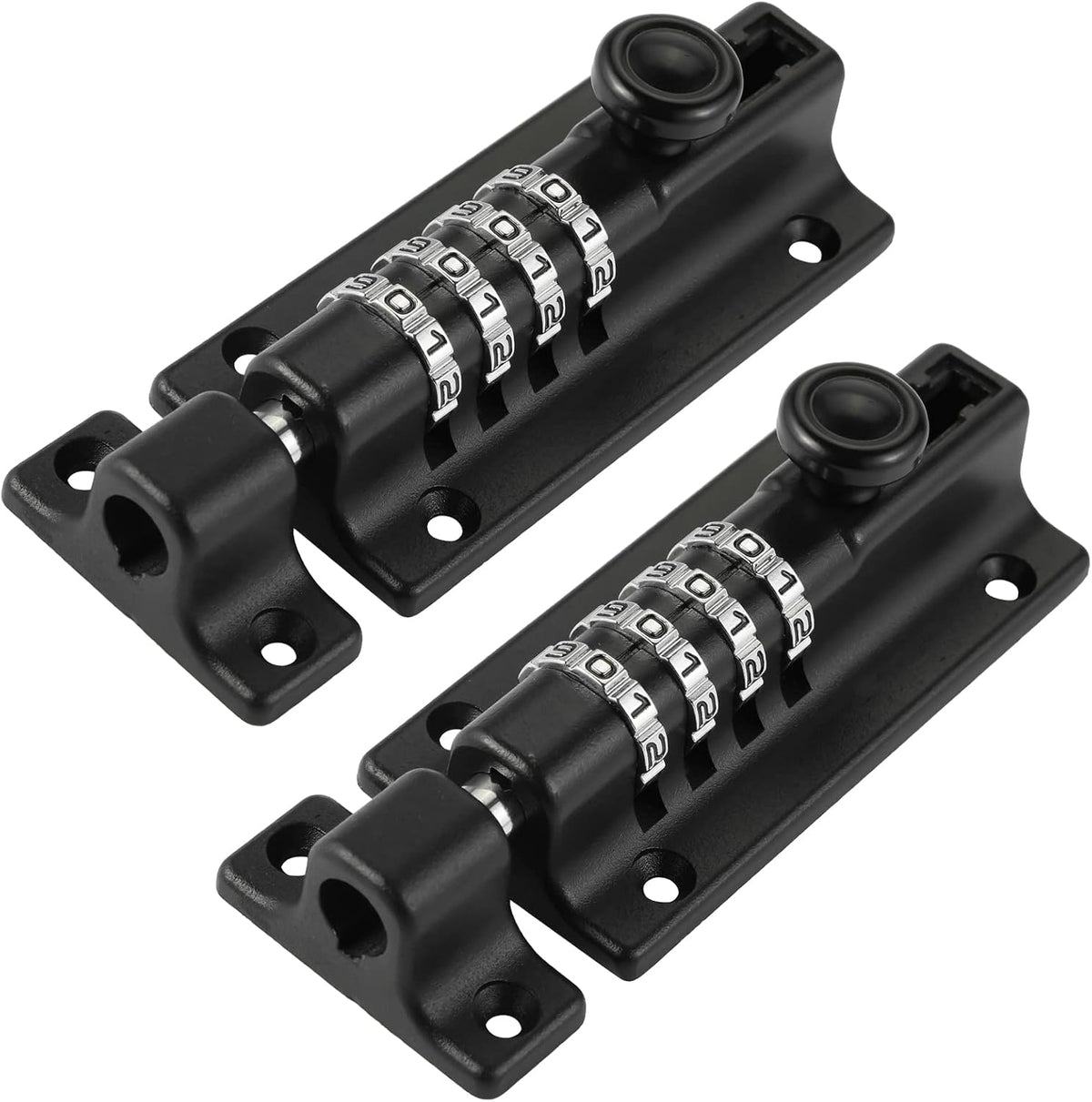4-digit combination slide lock solid combination bolt latch, main product view