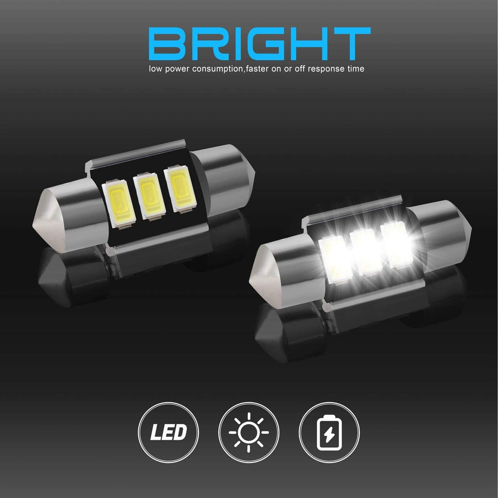 HERCOO 924-798 Dome Lamp Switch Roof Map Light LED Bulbs for 34404-SDA-A21 34404-SDA-A22D3 Compatible with Honda CR-V Odyssey Accord Pilot Ridgeline Dodge Ram 1500
