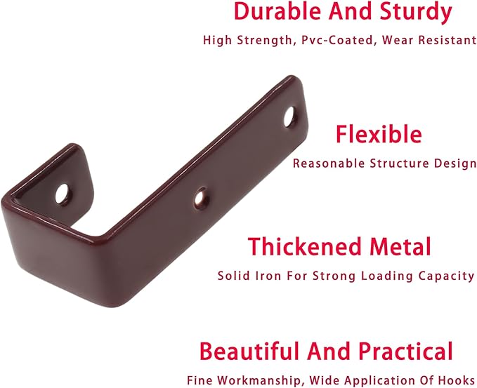 Bunk Bed Ladder Hooks Brackets, Iron Bed Ladder Hook, PVC Coated Angled Ladder - Image 5