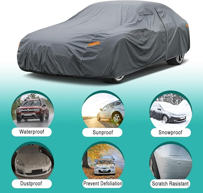 Premium Car Cover Custom Fit Chevrolet Chevy Camaro, 16 Layers Heavy Duty Car - Image 4