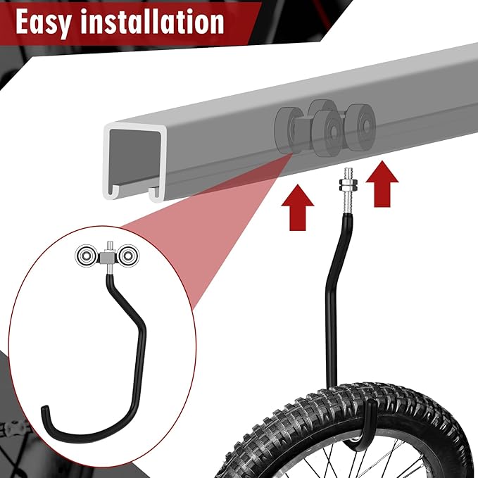 Shimeyao 8 Pcs Machine Thread Bicycle Storage Hook - Image 3