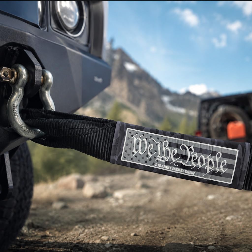 3" X 20' Heavy Duty Tow Strap - 30,000 Lb Break Strength Recovery Strap for Truck, SUV, Jeep & Off-Road Use | Reinforced Loops, Abrasion Sleeve & Carry Bag Included.