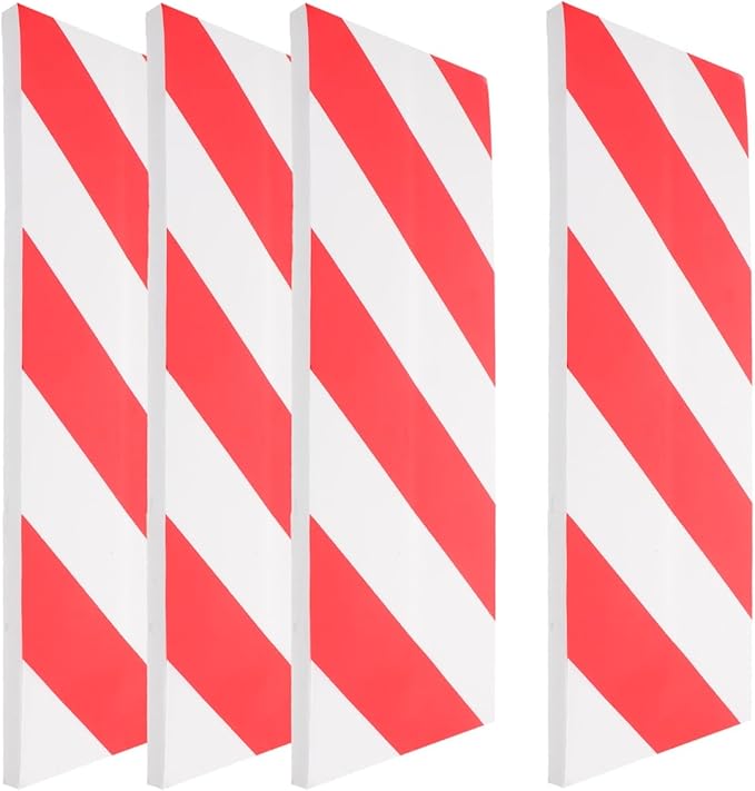VOSAREA 4pcs Reflective Foam Wall Protector by VOSAREA