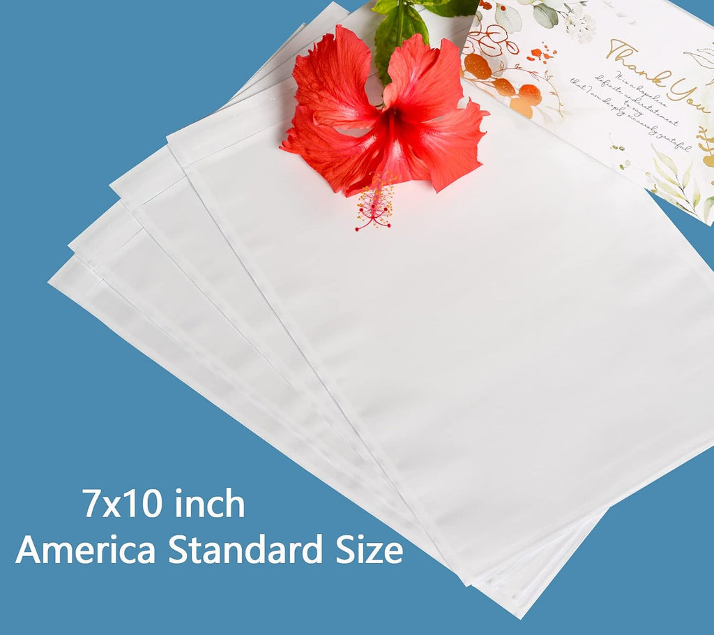 7"x 10" clear self-adhesive packing list envelopes, close-up detail