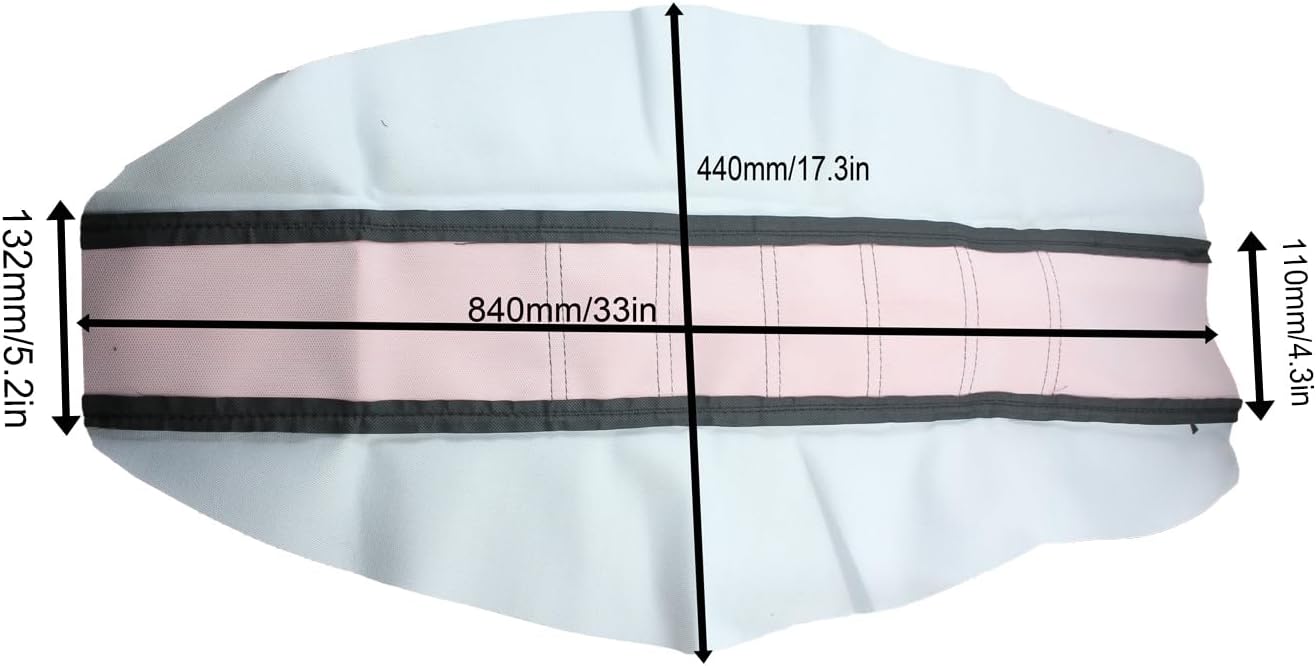 Universal Motorcycle Seat Cover Non-Slip Suitable Rubber Striped Seat Covers Soft for YZ125 YZ250 YZ450F WR250F WR450F TTR230 YZ TTR WR 125 250 Dirt Pit Bike Motocross Off Road Motorbike (Black)