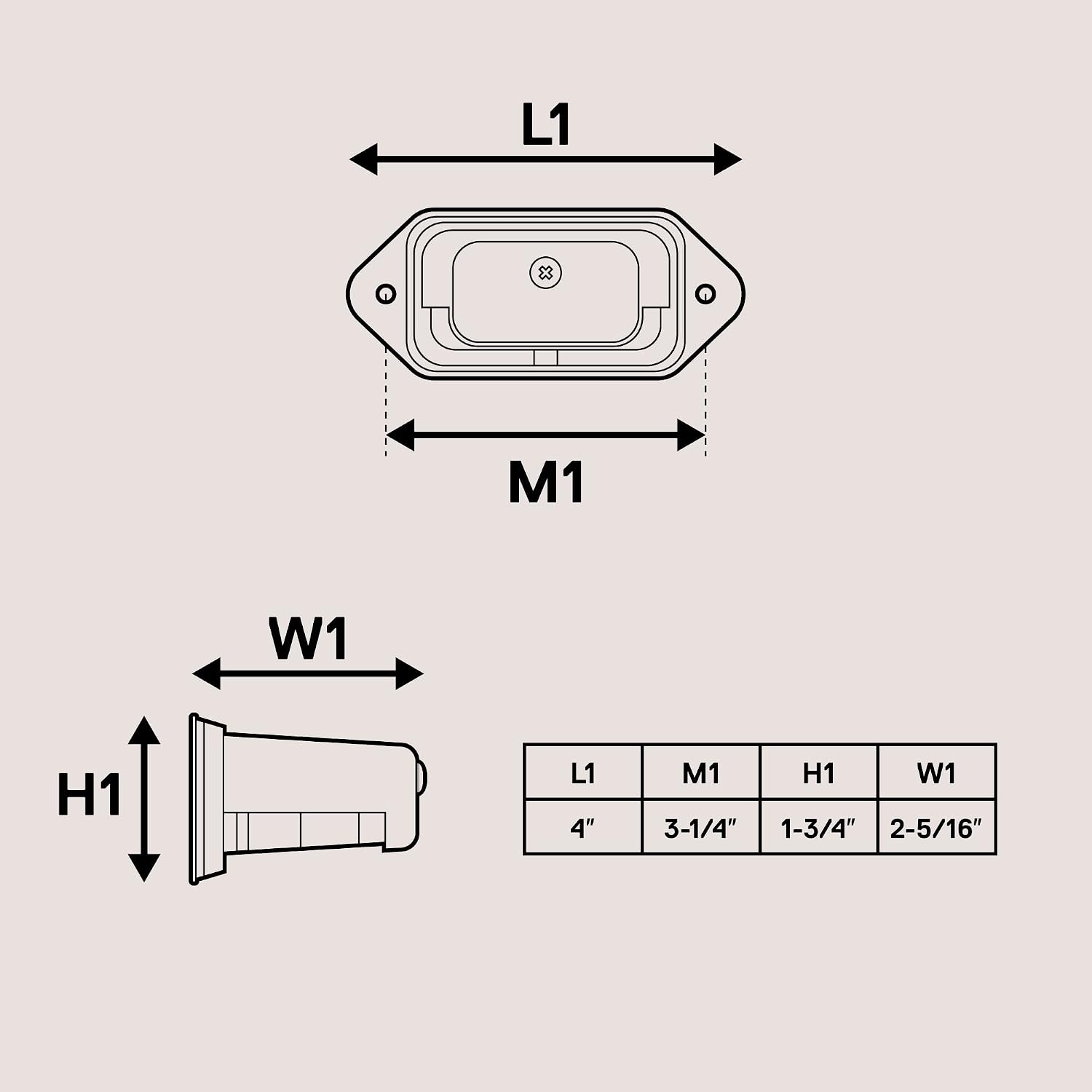 TRUE MODS Black LED License Plate Light for Boat Trailer [Surface Mount] [DOT FMVSS 108] [SAE L] [Waterproof] [12V DC] Universal Submersible Tag Lamp for Auto Work Utility Flat Bed Box Semi Truck RV