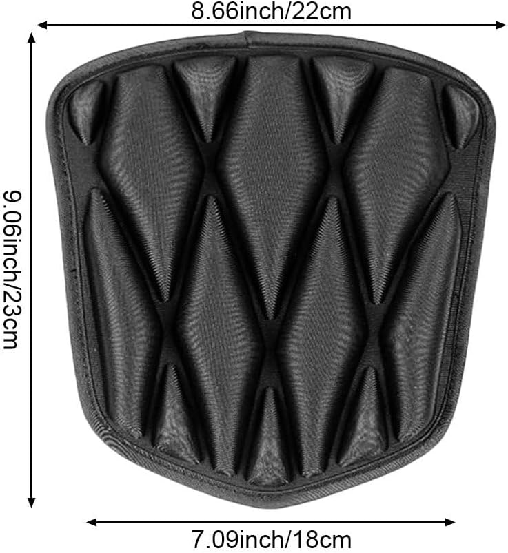 Foldable Motorcycle Seat Cushion, 3D Comfort Motorcycle Seat Cover Waterproof Eva Cushion Cover Breathable Seat Cover Protector Cushion