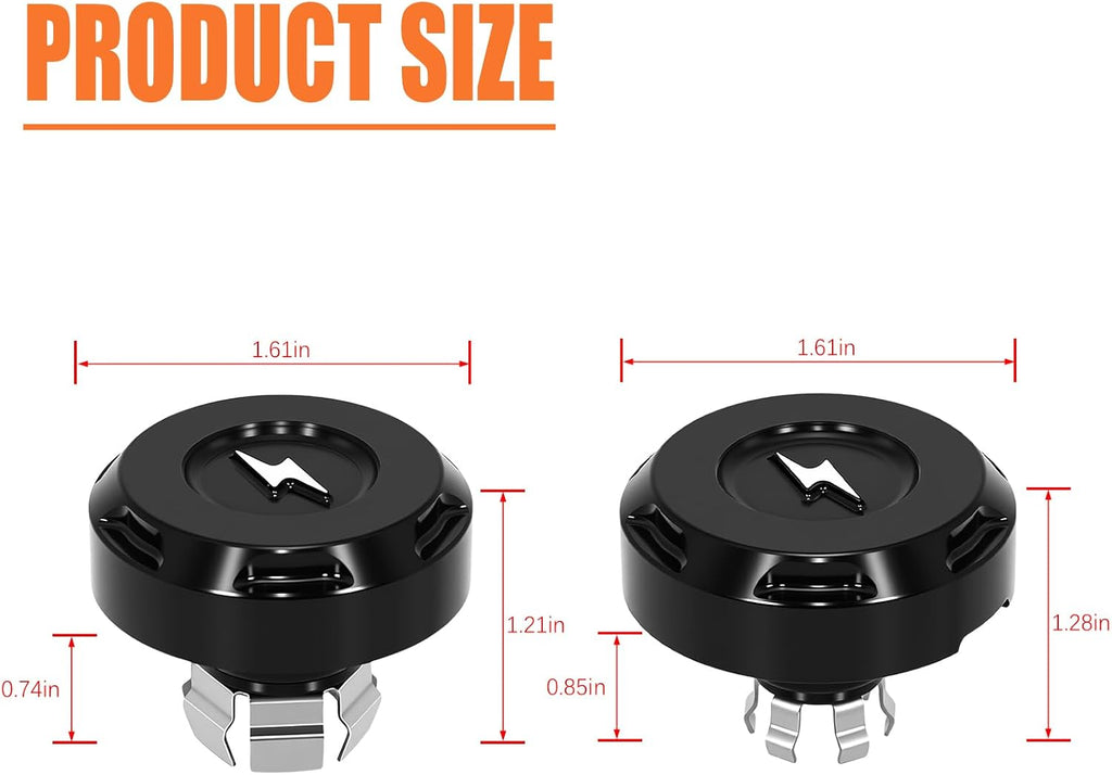Front Axle Nut Covers Caps for Harley Street Glide, Road Glide, CVO FLTRX FLHX 2024-2026