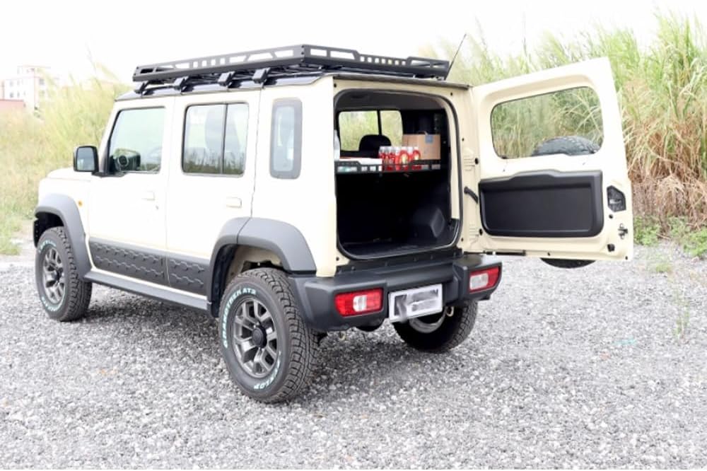 Alloy 20kg Load Rear Cargo Rack,Rear Trunk Cargo Basket for Suzuki Jimny 4-Door 5-Door 2023 2024 2025 2026 Interior Storage Rack Luggage Carrier Shelf