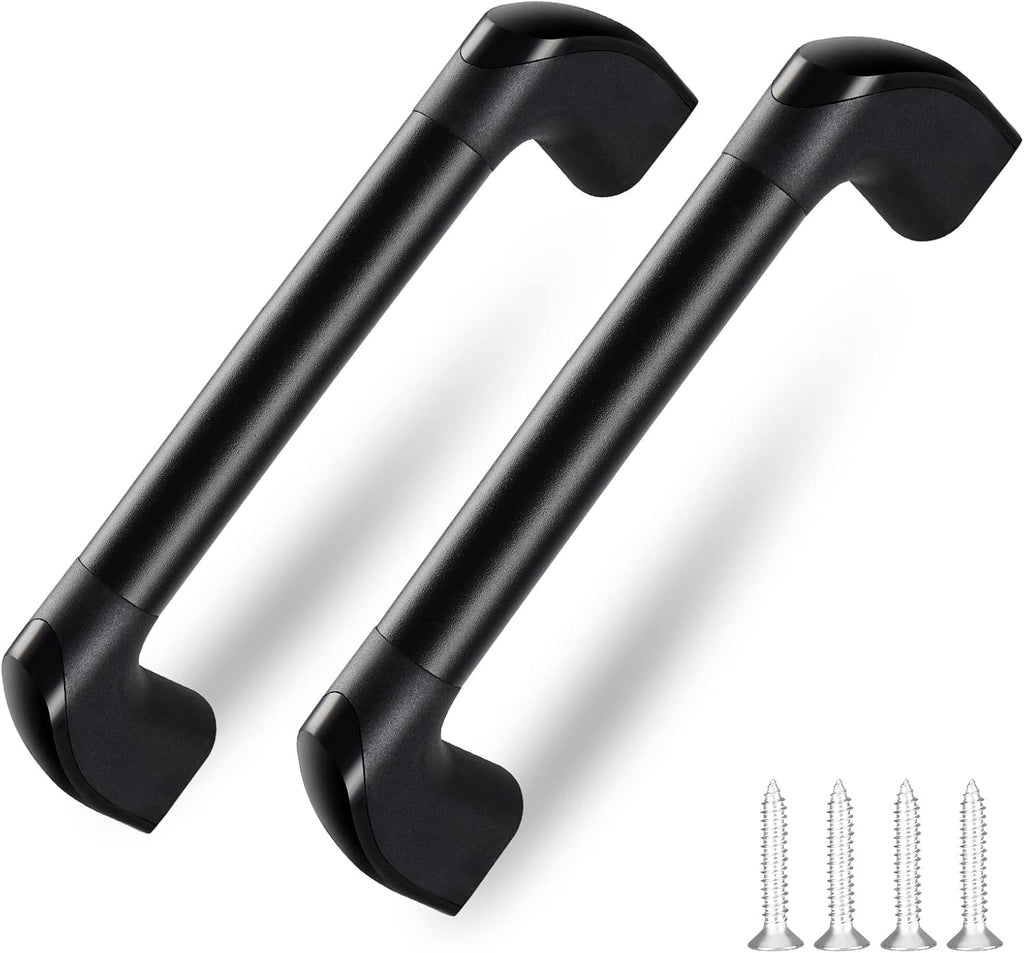 ESUDNT RV Grab Handle, Aluminum Automotive Entry Door Assist Bar for Camper, Trailer, Truck, Cargo Trailer, Boat (2 Pack,Black)