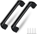 ESUDNT RV Grab Handle, Aluminum Automotive Entry Door Assist Bar for Camper, Trailer, Truck, Cargo Trailer, Boat (2 Pack,Black)