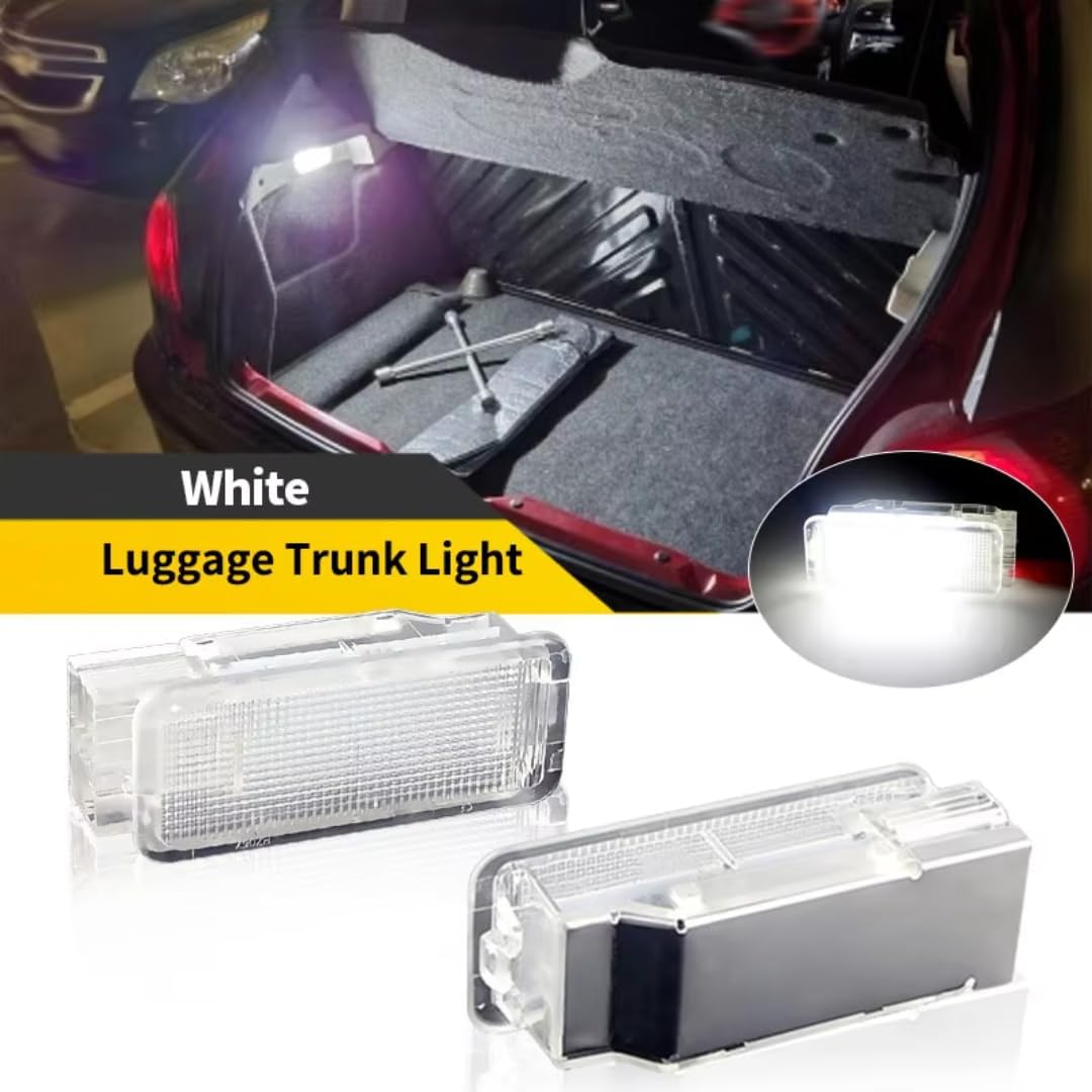 Car Trunk Light for Citroen C2 C3 C4 C5 X7 C6 C8 DS3 SAXO XANTIA II, for Peugeot 3008 206 208 308 1007 RCZ, 2PCS Trunk Interior Light Luggage Lamp