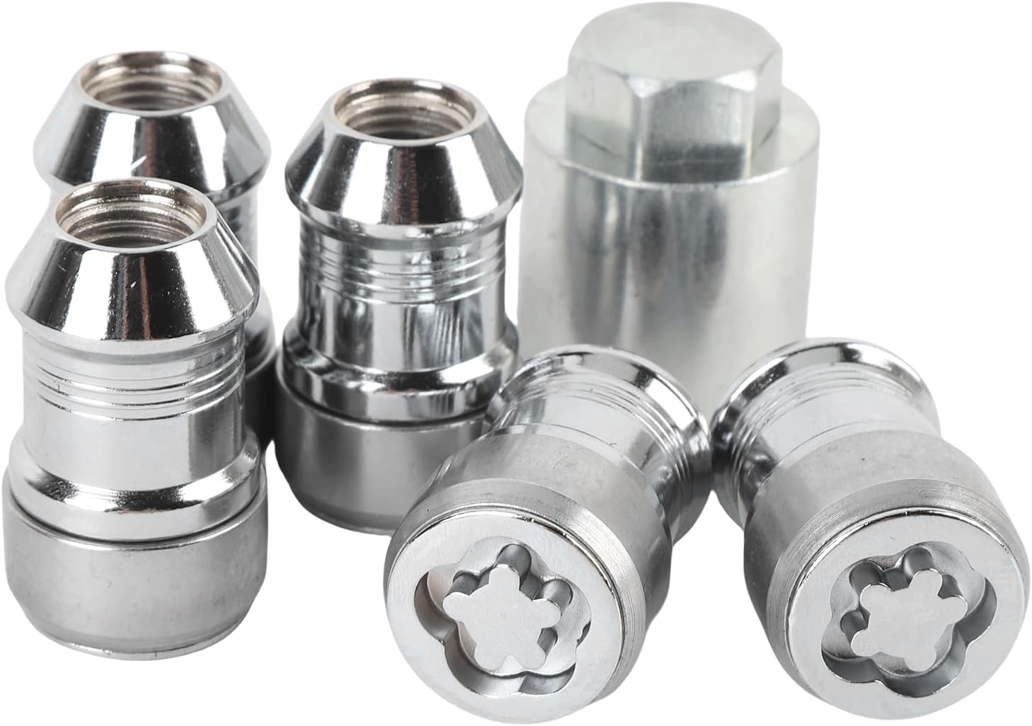 POCREATION Wheel Lock Set 82215711AA Locking Bolts Anti Theft Lug Nuts for JL JT 2018-2025