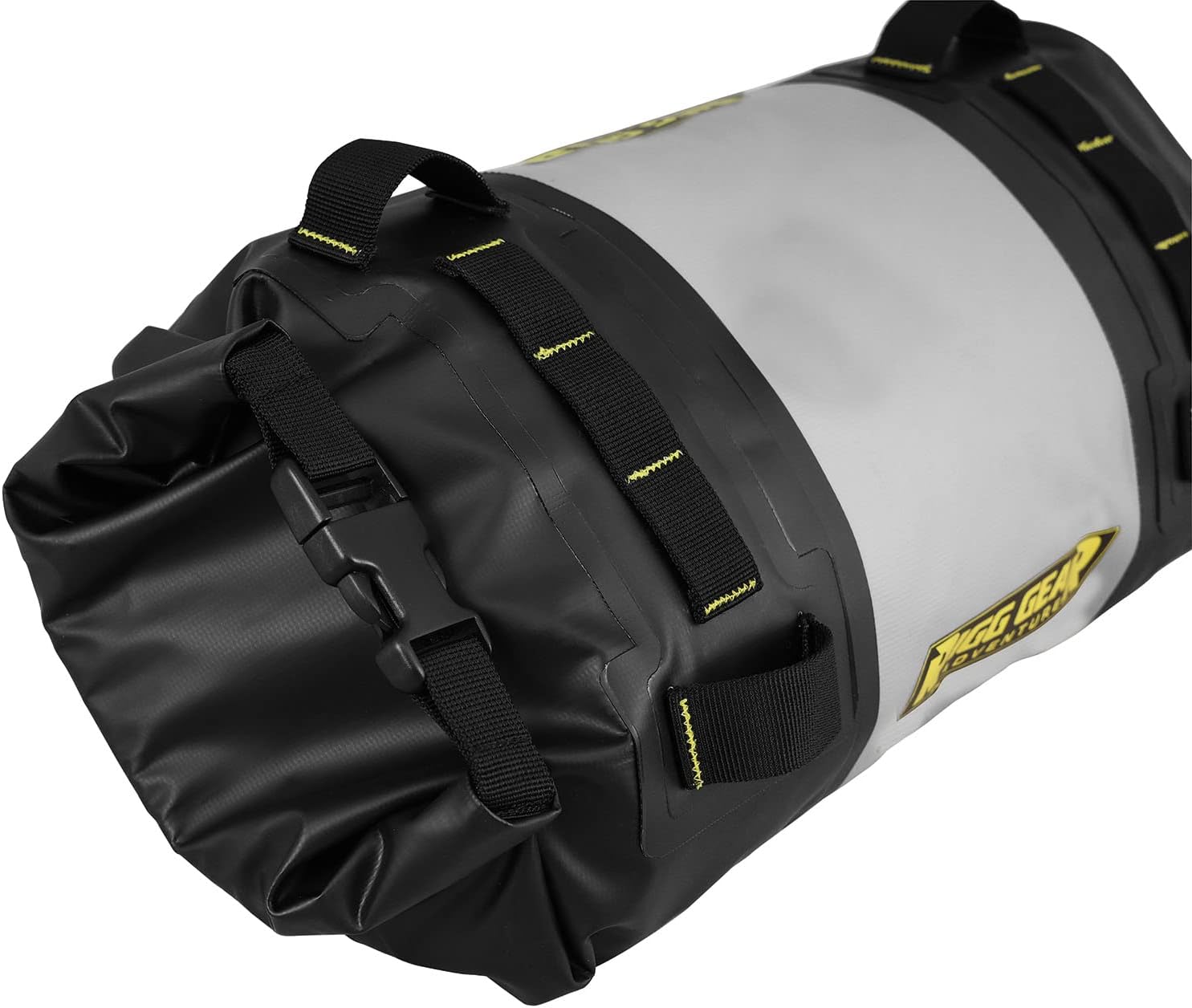 Nelson-Rigg Hurricane Waterproof Dry Roll Bag 10L, Roll Top, includes straps to attach to vehicle, air purge valve Black/Gray