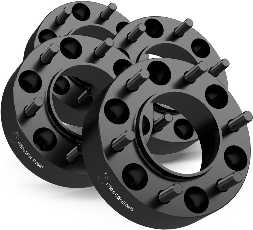 Wheel Accessories Parts 4 Pcs Hub Centric Wheel Spacers Adapters 6x5.5 6x139.7mm 2.00 Inch Thick 106.1mm Hub M14x1.5 14x1.5 Thread Stud Fits Toyota Trucks 106mm Hub to 95mm ID Wheels.