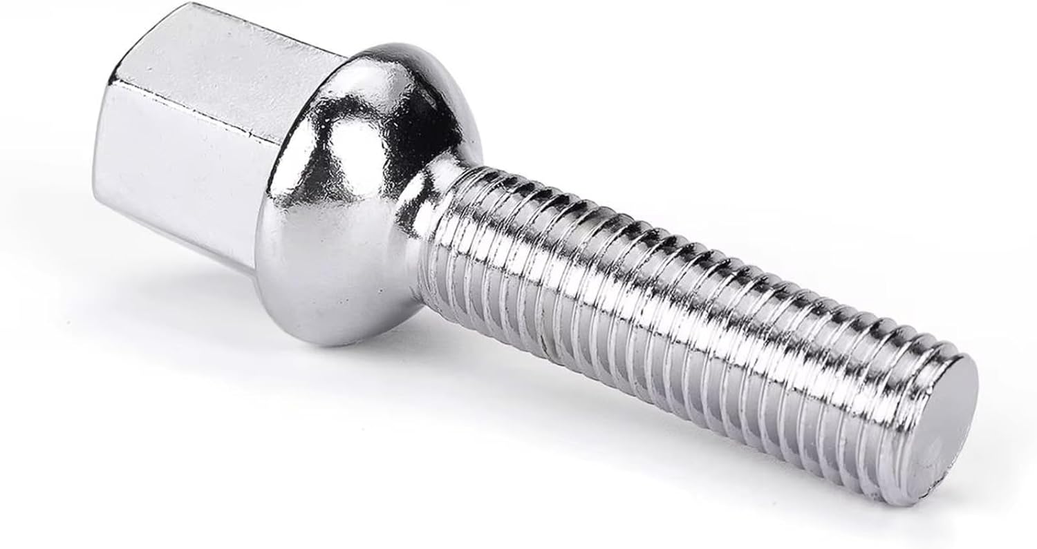 Compatible with Benz for CLK W209 1992-2009 4pcs Wheel Bolts M12x1.5 Car Wheel Lug Bolts Tire Lug Nuts Screw 40mm Length