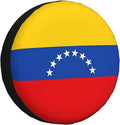 Flag of Venezuela Print Universal Spare Tire Cover for RV, Jeep | Wheel Protector Fits Rv, Trailer, Jeep, Shield Tires From Sun, Dirt And Rain For Outdoor Storage