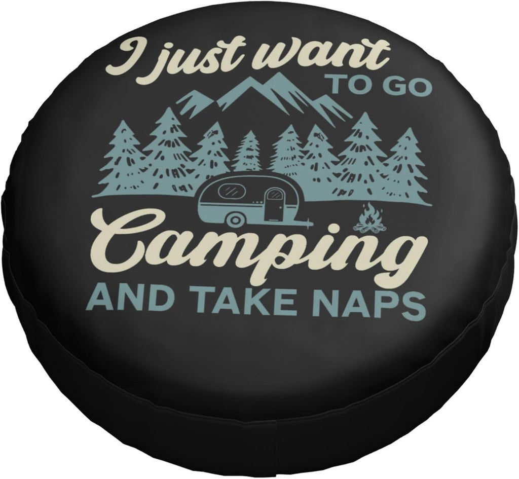 Spare Tire Cover for RV Camper Trailer Weatherproof Universal Spare Tire Cover for RV Travel Trailer Camper Truck 14inch