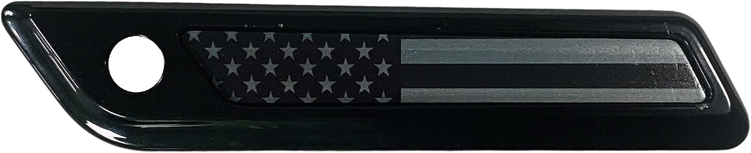 Kustom Cycle Parts Premium Aftermarket Black and Grey American Flag Saddlebag Inserts Sold in Pairs. Fits Harley Davidson Touring Models. Street & Road Glides. Made in USA. (2014 and Newer)