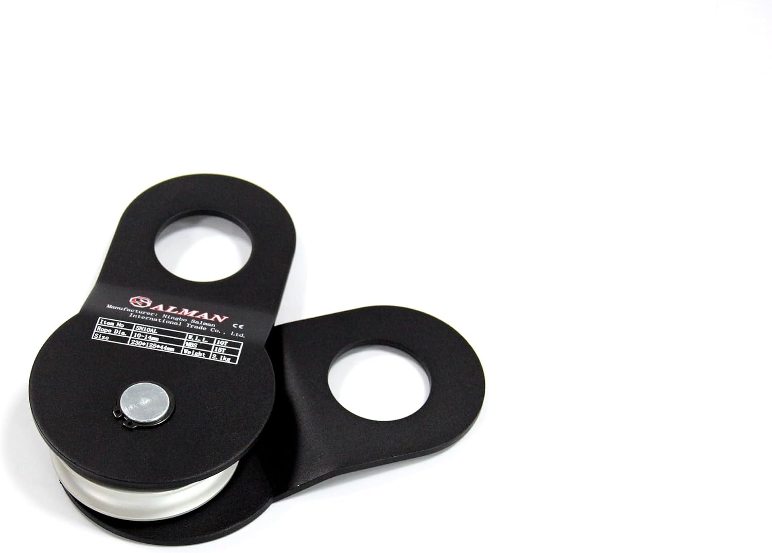 SALMAN 10 Ton Aluminum Wheel Snatch Block Pulley Blocks 22000 LBS Capacity Offroad Recovery Winch Accessory