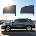 4 Pcs Universal Car Window Screens for SUV, Front & Rear Breathable Mesh Covers, Anti-Mosquito UV Protection Sun Shades for Camping, Fits Most SUV