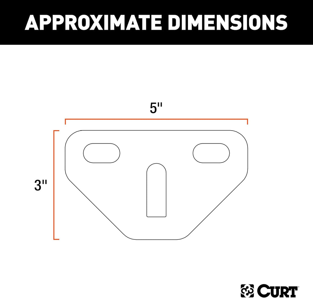 CURT 17005 Weight Distribution Hitch Bolt-On Hookup Brackets