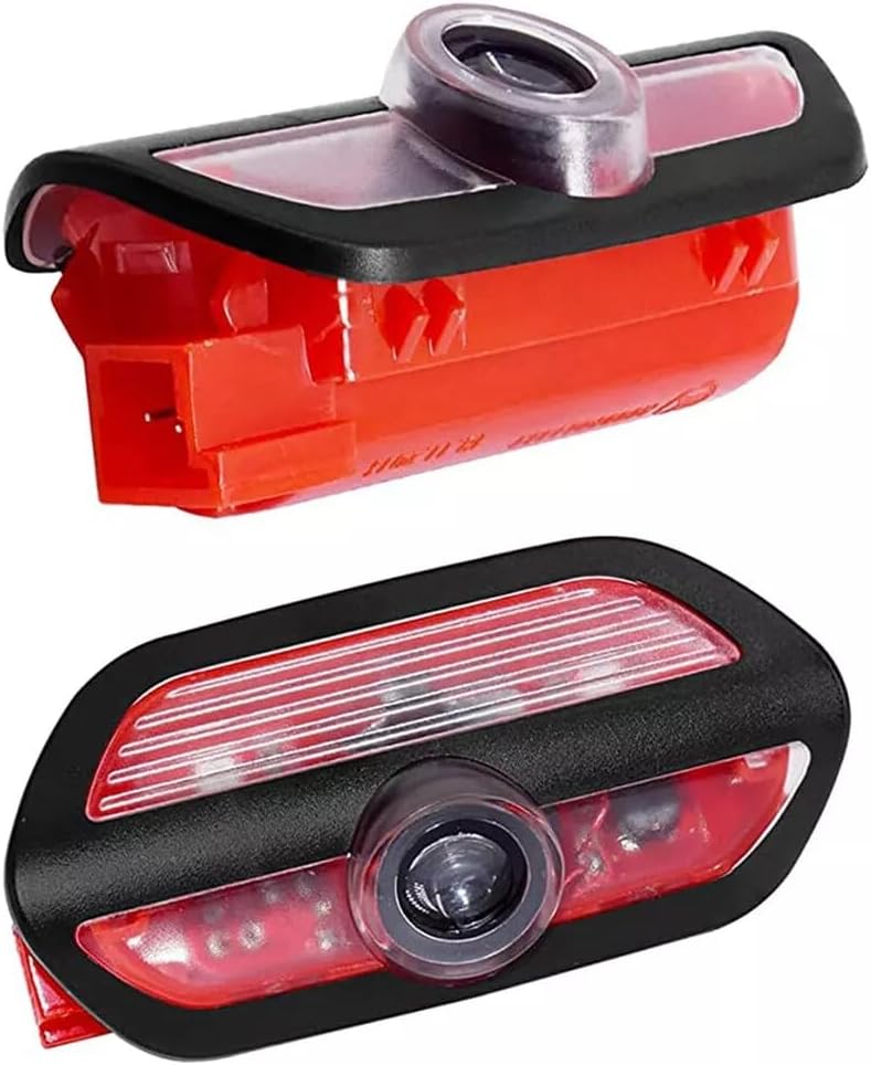 Car LED Logo Projector Puddle Door Lights for 2014-2020 S-Class W222, S400 S450 S500 S600 No Fade 4K-HD Courtesy Welcome Lights, 2 Pack (Star+Lettering)