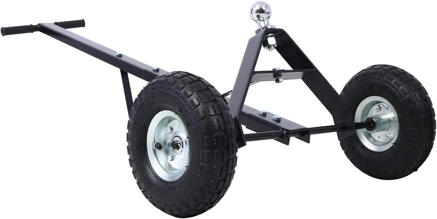 Trailer Dolly with 10" Pneumatic Tires, 600 lb Capacity, 1-7/8" Ball Hitch
