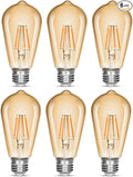 LED Edison Bulb 4W, Antique 40W Vintage Edison Bulb, E26 Light Bulb Non by NOTOC