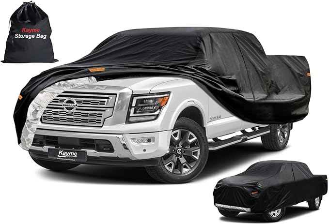 Kayme Truck Cover Custom Fit Nissan Titan King/Crew Cab Short Bed. Full by kayme