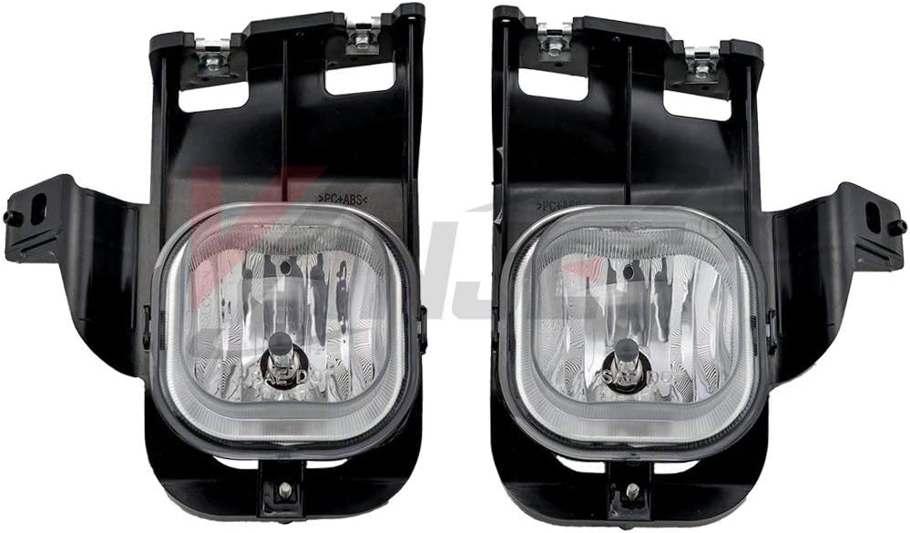 Winjet OEM Fog Light for Ford Ranger 2006-2007 Factory Style OE Fitment Replacement Fog Light A Pair Set Clear Lens