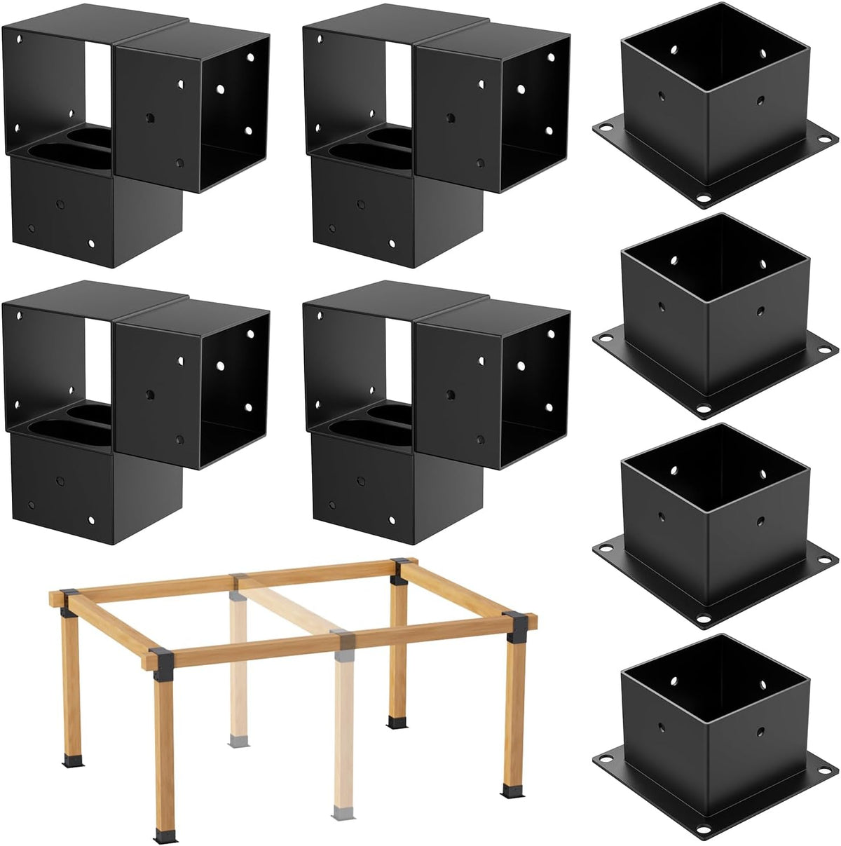 4x4 post bracket, 4x4 brackets for pergola kit, main product view
