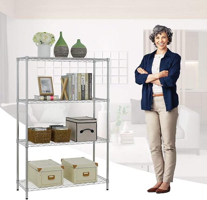 BestOffice Shelving Unit NSF Metal Large Storage Shelves Heavy Duty Height - Image 4