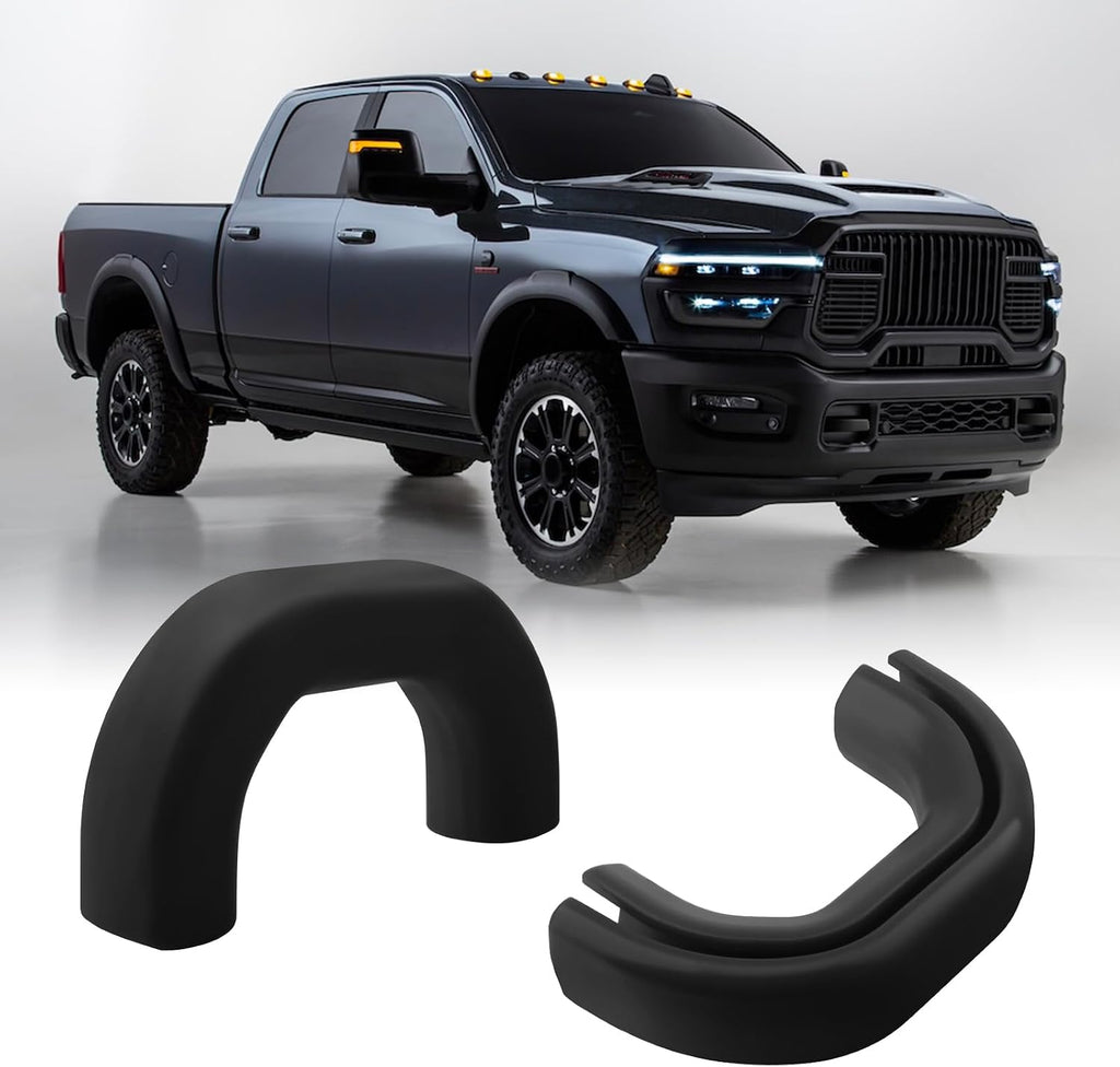 Front Tow Hooks Covers for RAM 2500/3500 2019-2026, Hitch Cover Customized Car Tow Hooks Compatible with RAM 2500/3500 Accessories 2019-2026 (Black)