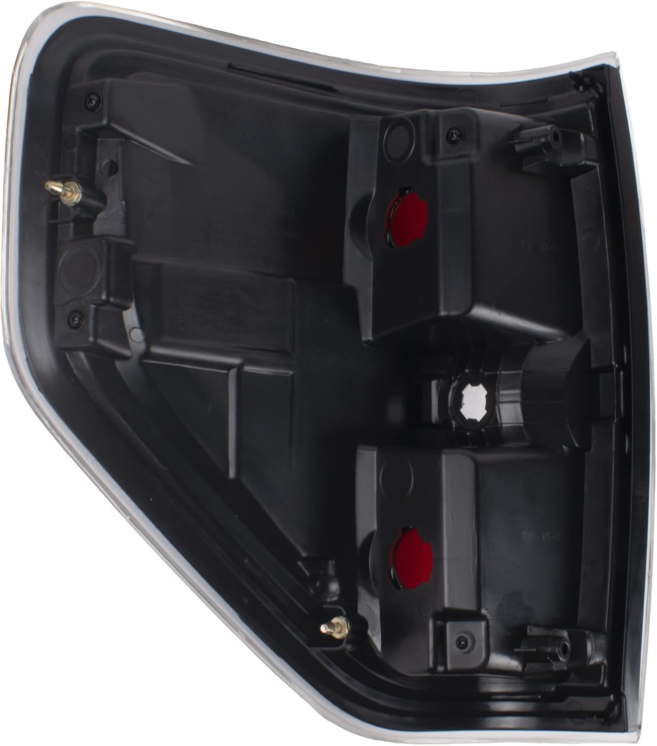 Boine Compatible With 2009 2010 2011 2012 2013 2014 Ford F150 F-150 Right Passenger Side Tail Light Housing - Chrome trim