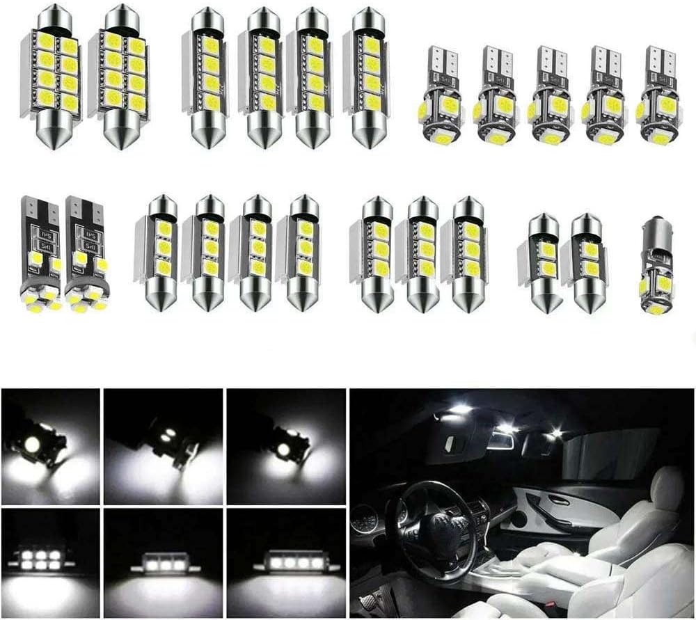 13Pcs LED Interior Dome Reading Trunk Glove Light Kit, for VW Volkswagen Caddy 3 MK3 2004-2011 2012 2013 2014 2015