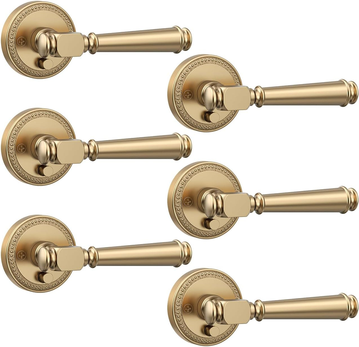 amerdeco 6 pack champagne bronze privacy interior door, main product view